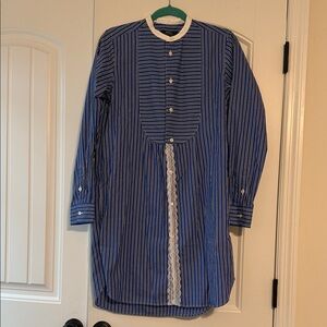 Ralph Lauren Blue and White Striped Polo Shirt Dress
